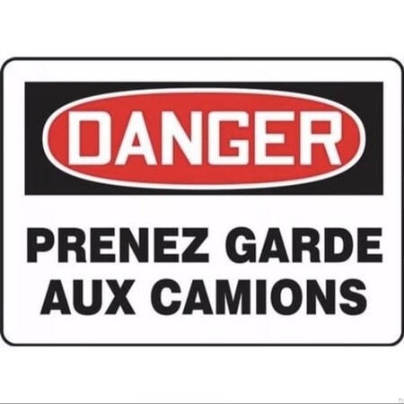 Accuform BILINGUAL FRENCH SIGN TRAFFIC FRMVHR003XT FRMVHR003XT
